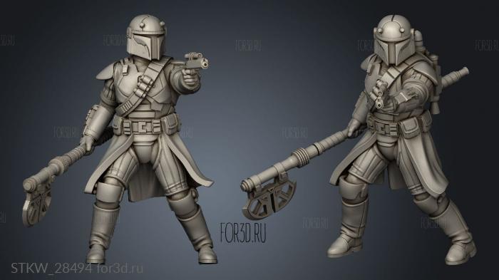 Clan Korrin Wardens leader stl model for CNC