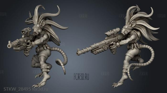 Clan Wyzerd Skitterkin Shadowkin stl model for CNC
