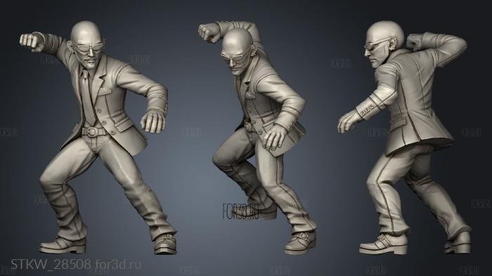 Assassin The Professional Corporate Hitman stl model for CNC