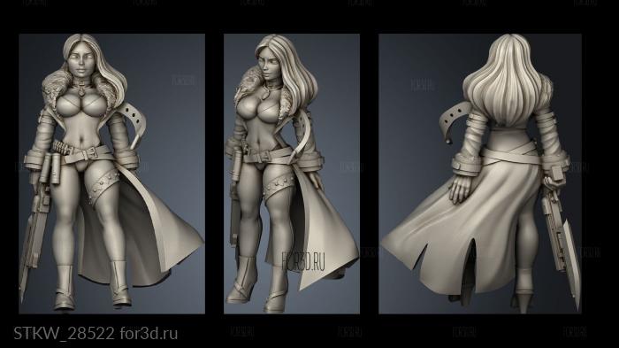 Classic inspired Fantasy Trish stl model for CNC
