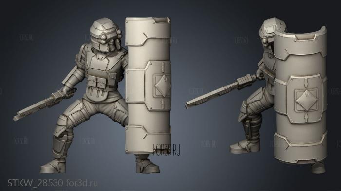 Classic soldier shield stl model for CNC