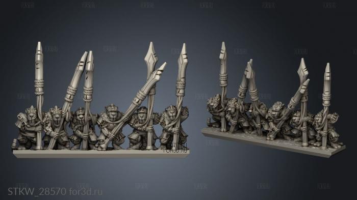 Claw Guard strips Spear stl model for CNC