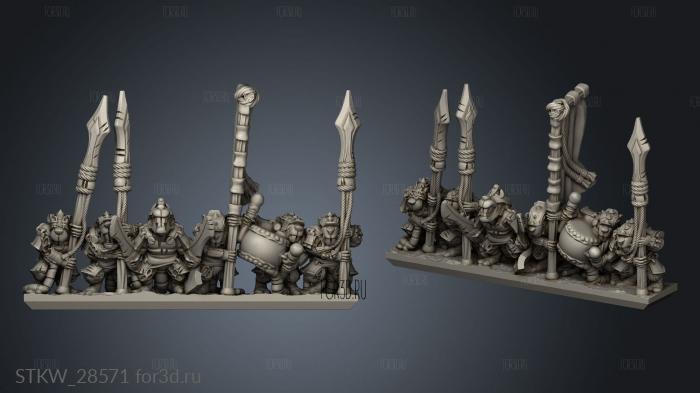 Claw Guard strips spear hero stl model for CNC