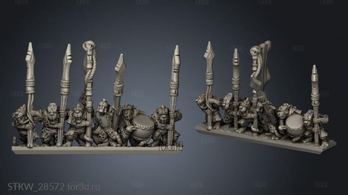Claw Guard strips spear hero stl model for CNC