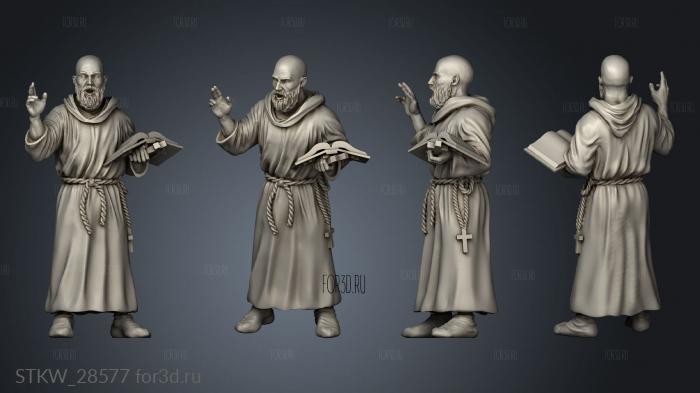 Clergy Friar stl model for CNC