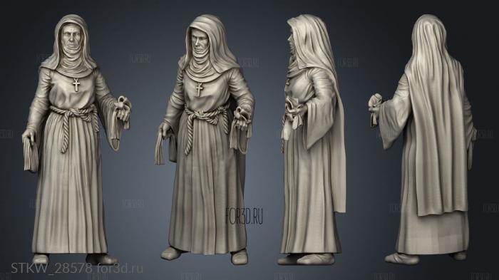 Clergy Sister Nurse stl model for CNC
