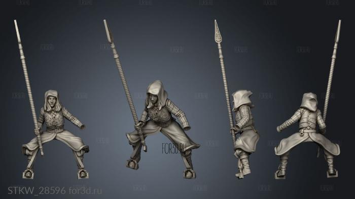 cloak quiver javelin stl model for CNC