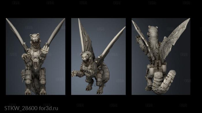 Clockwork Manticore stl model for CNC