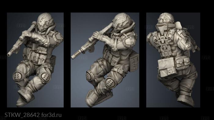 Combat Buzz Plus Crew Shock Team stl model for CNC