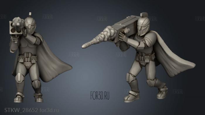 Commando Rocket Launcher Seb stl model for CNC