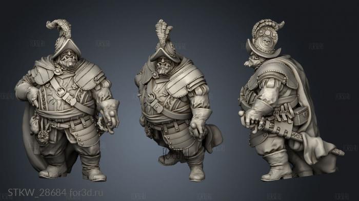 Conquistador Captain stl model for CNC