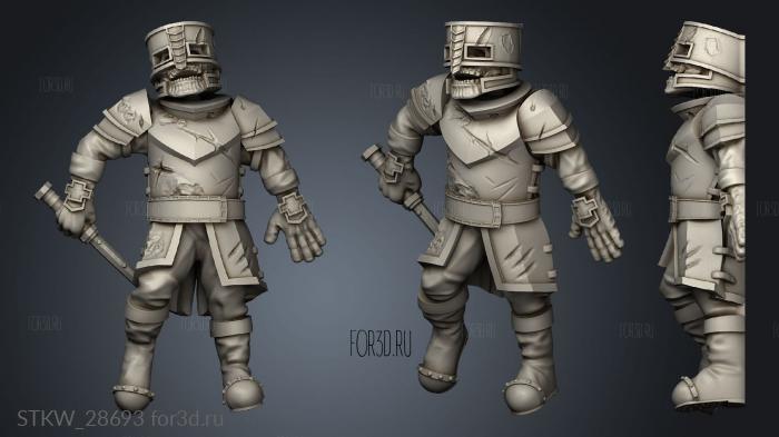 Core dead dwarf scribe stl model for CNC