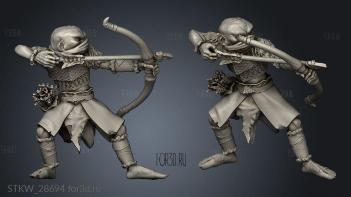 Core Goblin Archer stl model for CNC