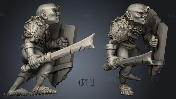 Core Goblin Fighter stl model for CNC