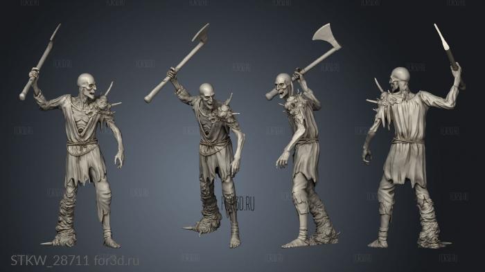 Corrupt Villager Axe Bef stl model for CNC