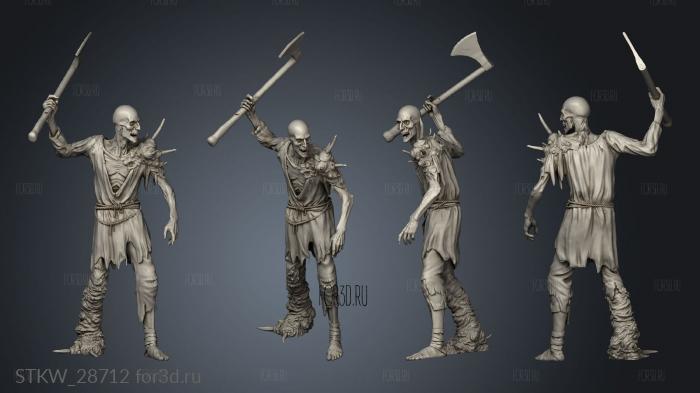 Corrupt Villager Axe stl model for CNC