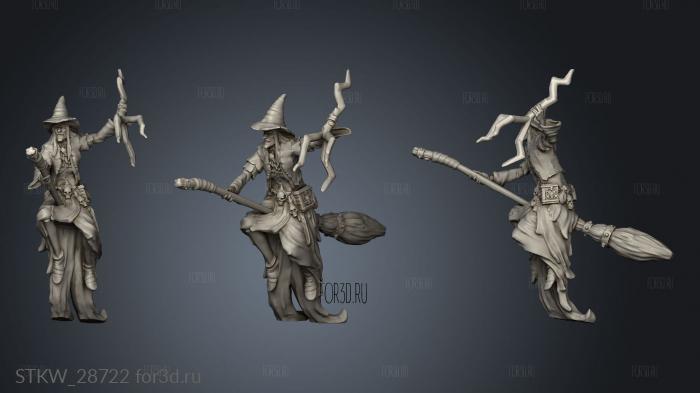 Corrupted Forest Green Hag Flying stl model for CNC