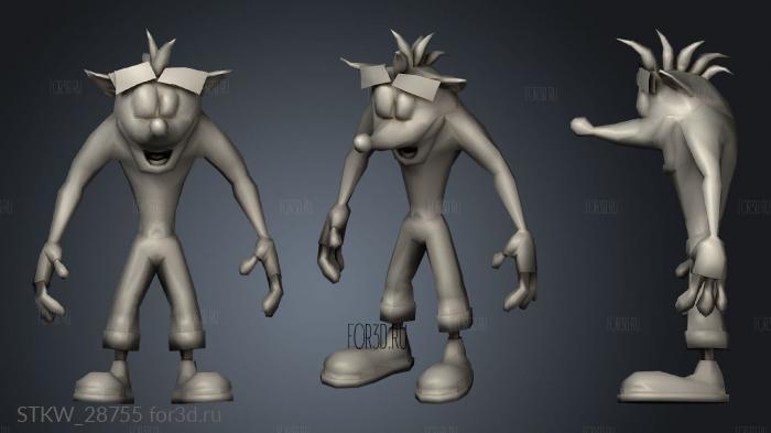 crash Bandicoot Twinsanity and The Wrath Cortex Spyro stl model for CNC