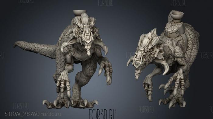 creature stl model for CNC