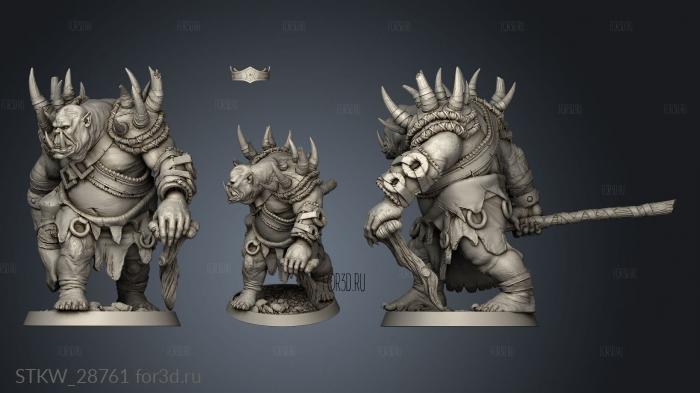 Creature Ogre stl model for CNC