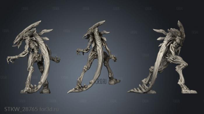 Creatures from behind the veil Void Hunter Workers stl model for CNC