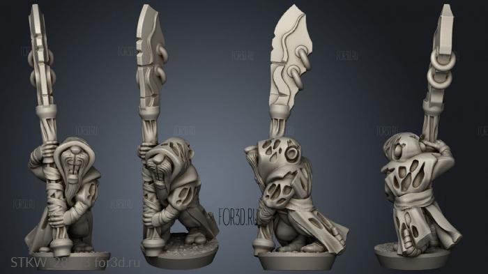Forge Eastern Skaven seeker stl model for CNC