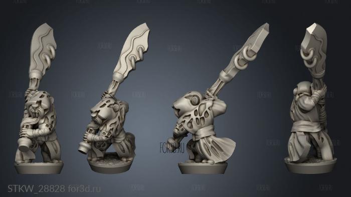 Forge Eastern Skaven seeker stl model for CNC