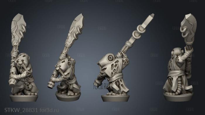 Forge Eastern Skaven seeker stl model for CNC