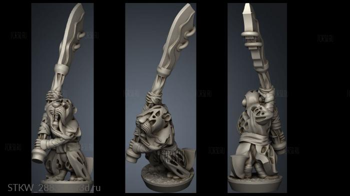 Forge Eastern Skaven seeker stl model for CNC