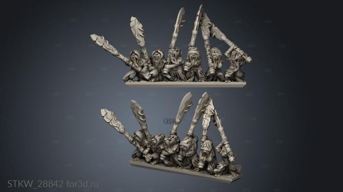 Forge Eastern Skaven strip stl model for CNC