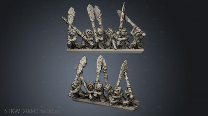 Forge Eastern Skaven strip stl model for CNC