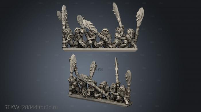 Forge Eastern Skaven strip stl model for CNC
