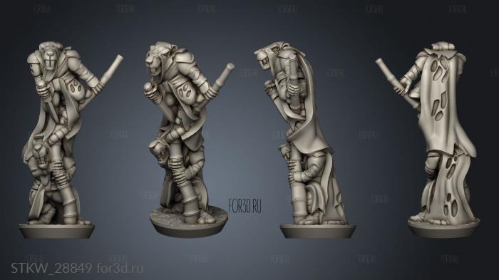 Forge Eastern Skaven lookout stl model for CNC