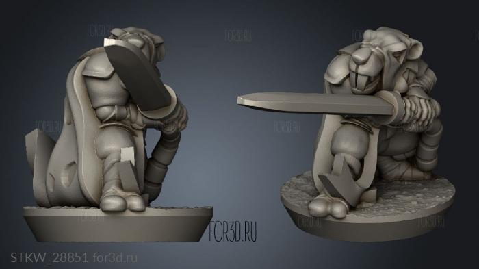 Forge Eastern Skaven sneak stl model for CNC
