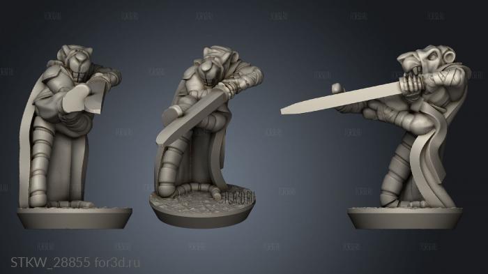 Forge Eastern Skaven sneak stl model for CNC