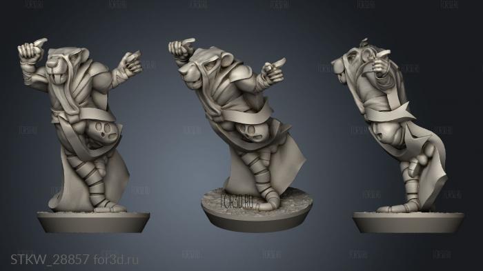 Forge Eastern Skaven sneak stl model for CNC