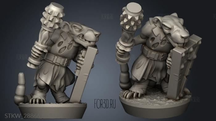 Forge Eastern Skaven Snivelers stl model for CNC