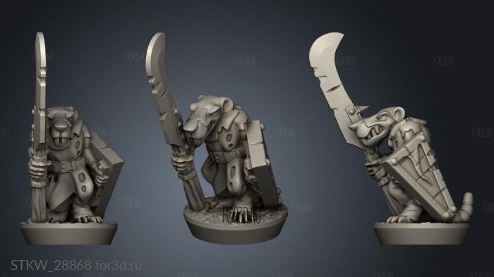 Forge Eastern Skaven Snivelers stl model for CNC