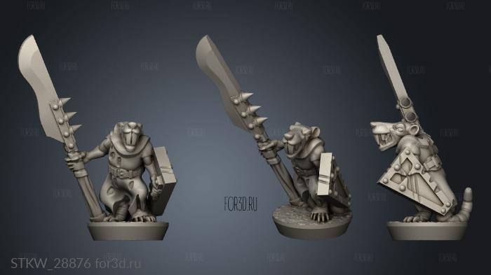 Forge Eastern Skaven Snivelers stl model for CNC