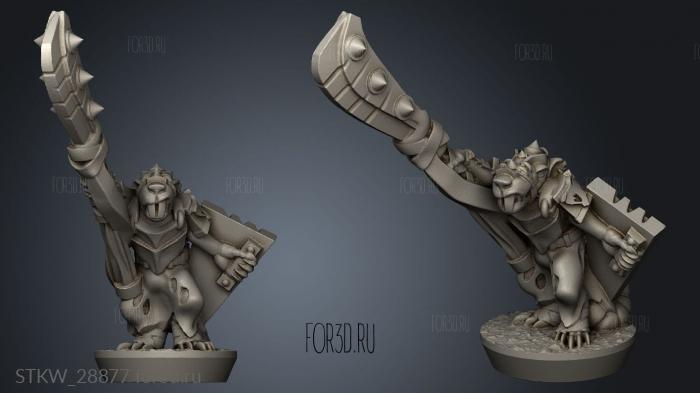 Forge Eastern Skaven Snickers hero stl model for CNC
