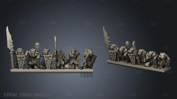Forge Eastern Skaven Snickers strips Ratmen stl model for CNC