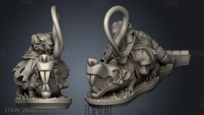 Forge Eastern Skaven Squeak Master stl model for CNC