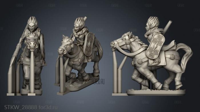 Forge Fantasy Albion cav stl model for CNC