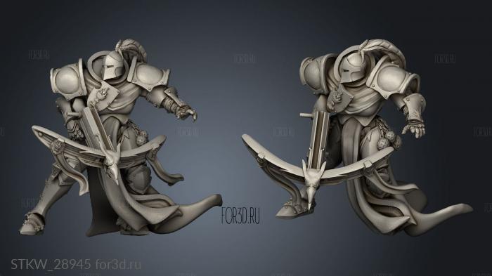 Crossbow Warriors warrior stl model for CNC