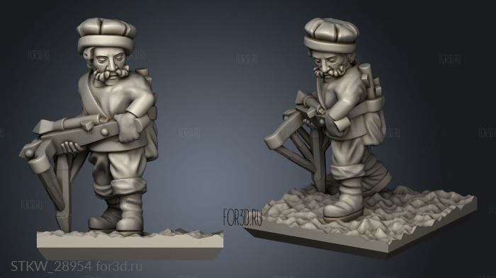 crossbowmen 3d stl модель для ЧПУ