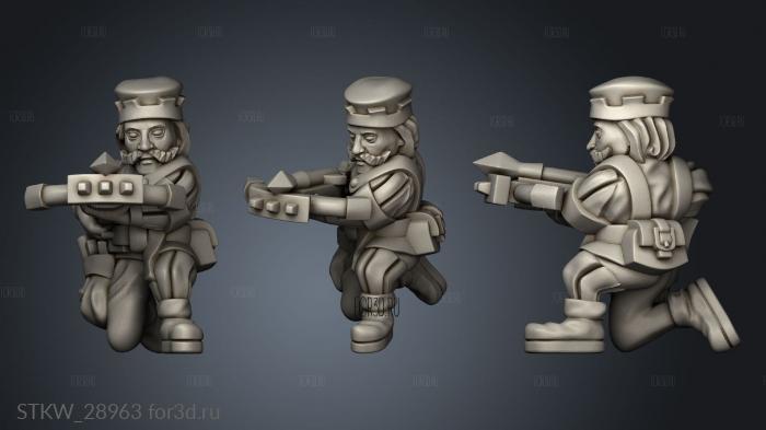 crossbowmen stl model for CNC