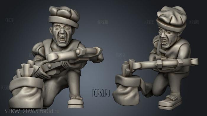 crossbowmen 3d stl модель для ЧПУ