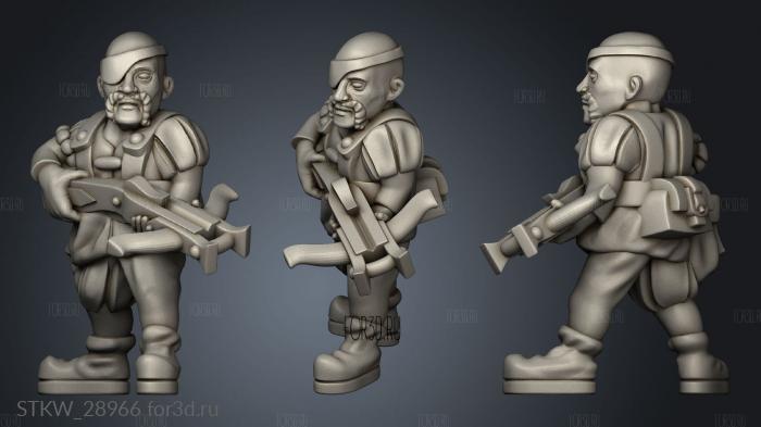 crossbowmen 3d stl модель для ЧПУ