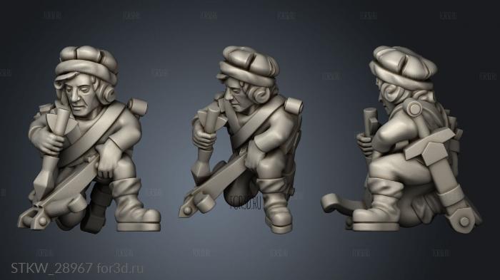 crossbowmen 3d stl модель для ЧПУ