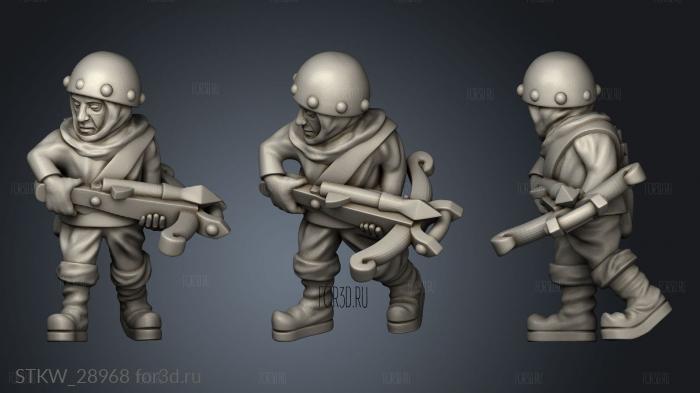 crossbowmen 3d stl модель для ЧПУ